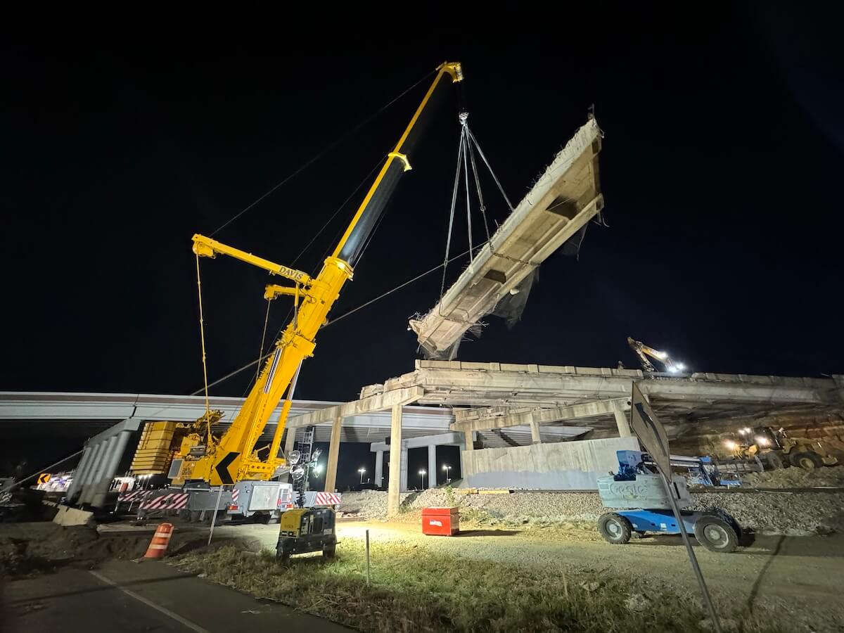 IH-820 Northbound Lanes project bridge demo